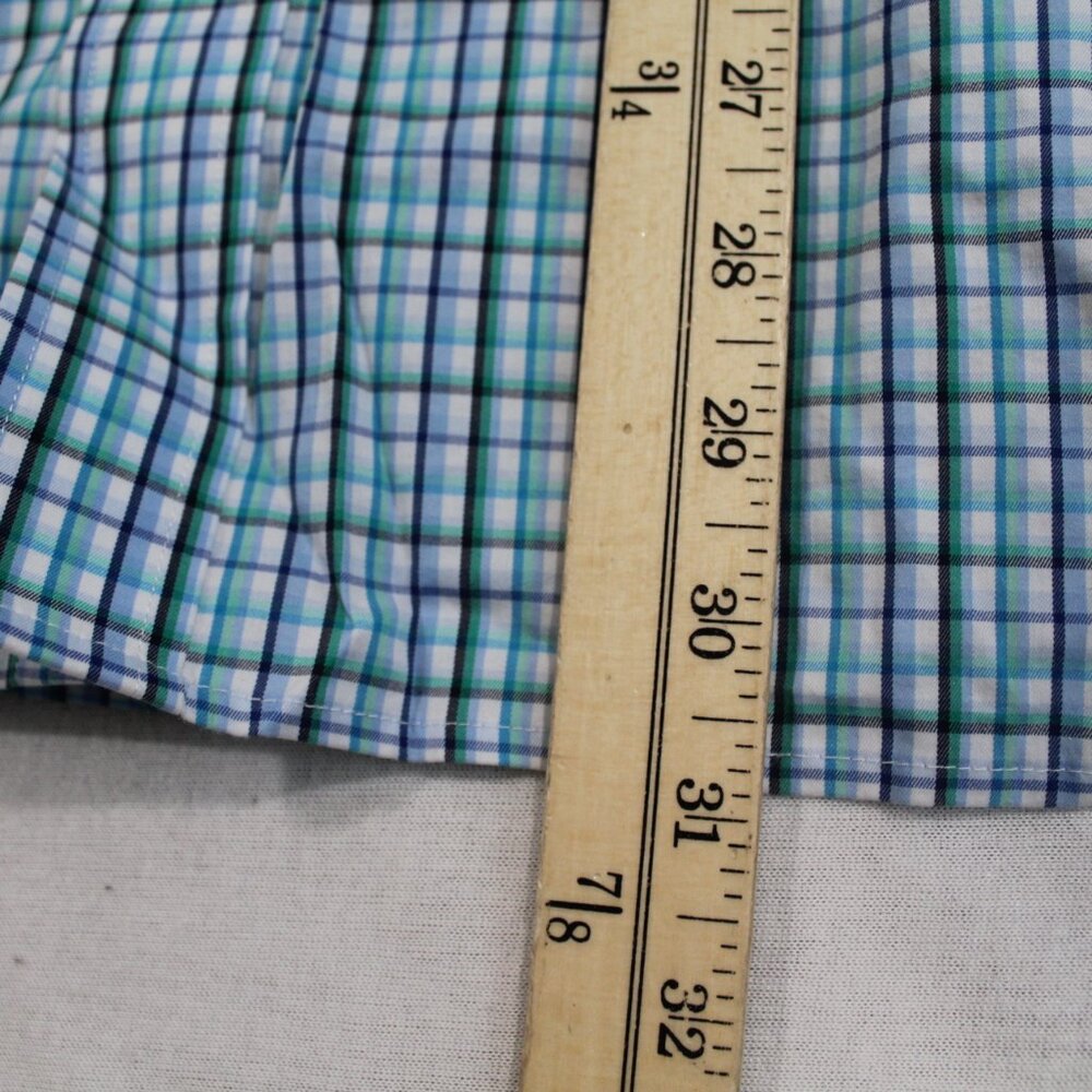 Daniel Cremieux Men Blue Plaid Long Sleeve Signature Collection Size Large - Picture 4 of 8